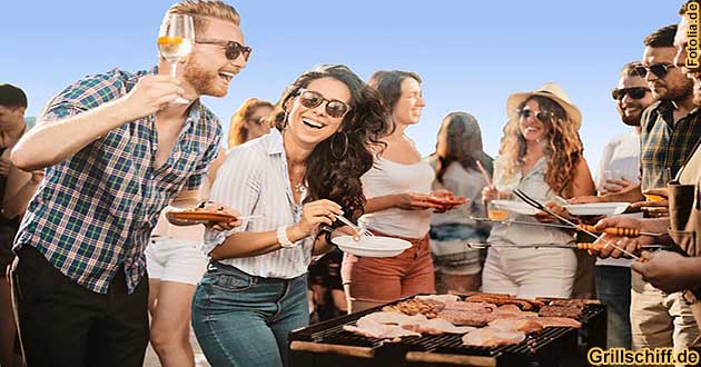 Grillschiff mieten in Deutschland Grillparty Grillfest Partyschiff